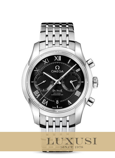 OMEGA 43110425101001 Τιμή De Ville Co-Axial Chronograph 431.10.42.51.01.001