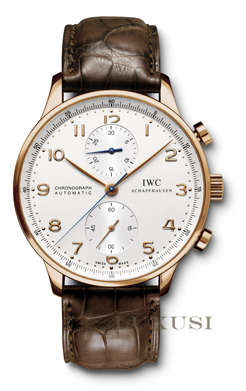 IWC Pris IW371480 Portuguese Chronograph Red Gold Watch 371480