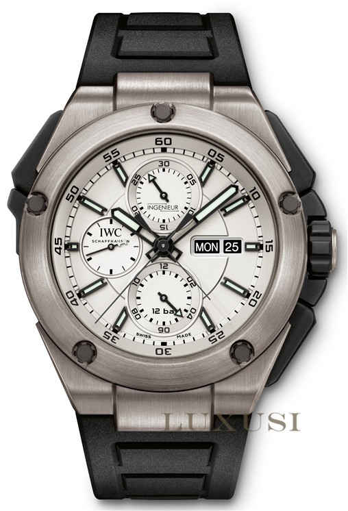IWC Cena Ingenieur Double Chronograph Titanium Watch 386501