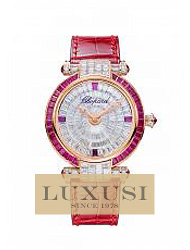 CHOPARD Prezzo IMPERIALE HOUR-MINUTE 384275-5001 IMPERIALE 36 MM WATCH 18-CARAT ROSE GOLD, RUBIES AND DIAMONDS