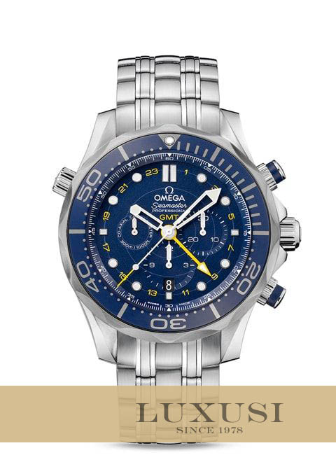 Omega 21230445203001 Harga omega seamaster diver 300m co axial gmt chronograph 44mm